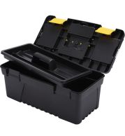 14" Toolbox – Large Capacity Steel Tool Chest 14", Multiple Compartments, Rubber Grip Handle | Workshop & Jobsite Ready with Secure Locking Mechanism | UAE Professional Mechanic Storage